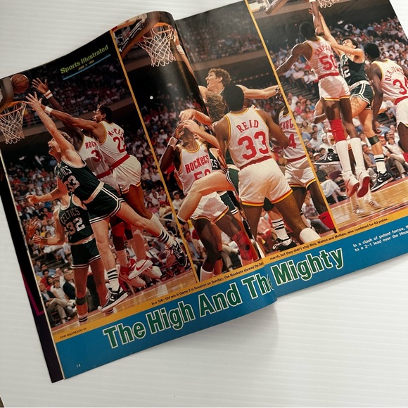 Boston Celtics NBA Showdown Larry Byrd Sports Illustrated Magazine June 9, 1986 - Picture 4 of 6